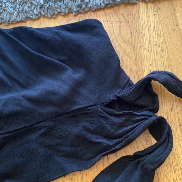 Free People Carmen Black One Shoulder Top Size Small - Picture 13 of 16